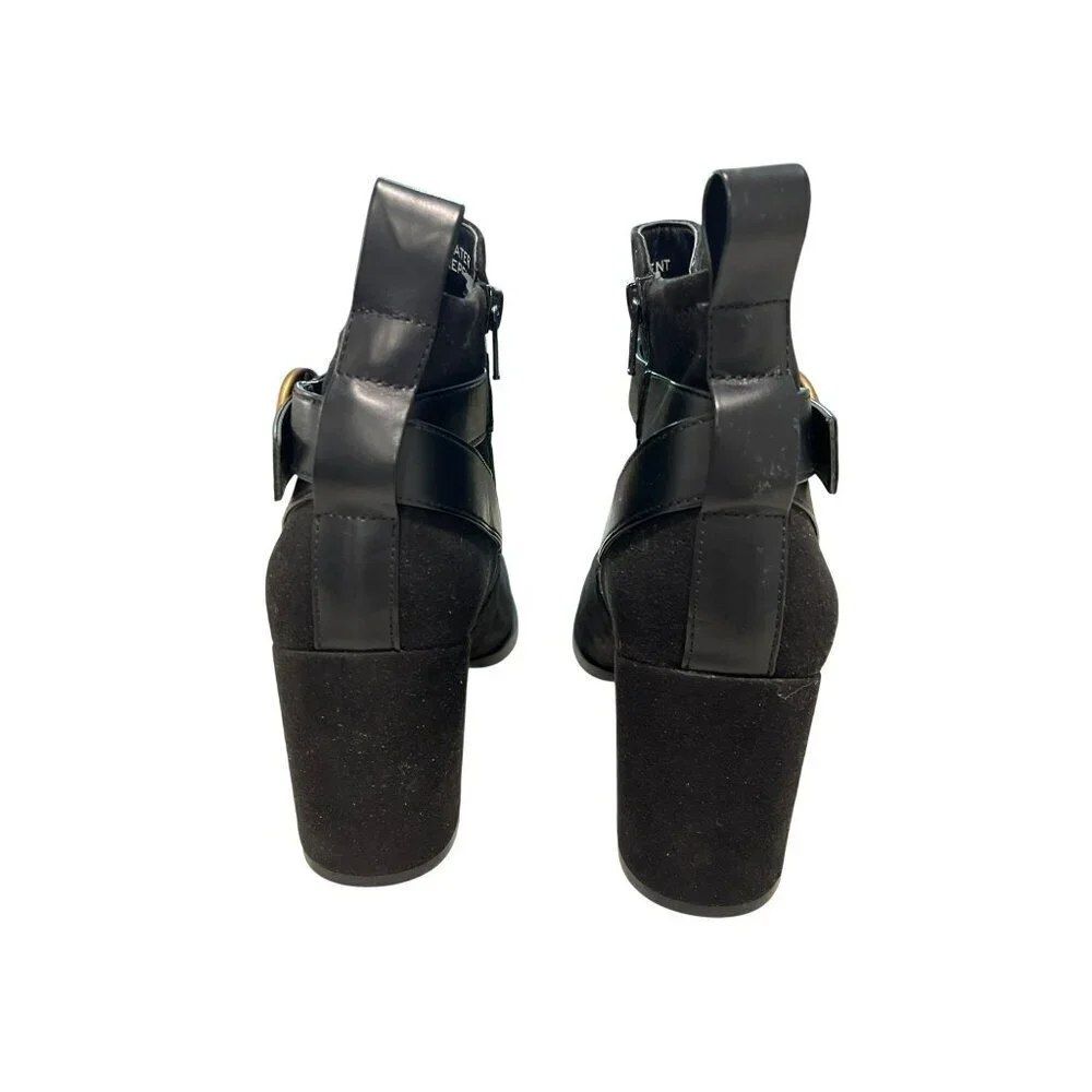 Vionic Tenley Black Water-Repellent Heeled Ankle Boots Size 8 NEW